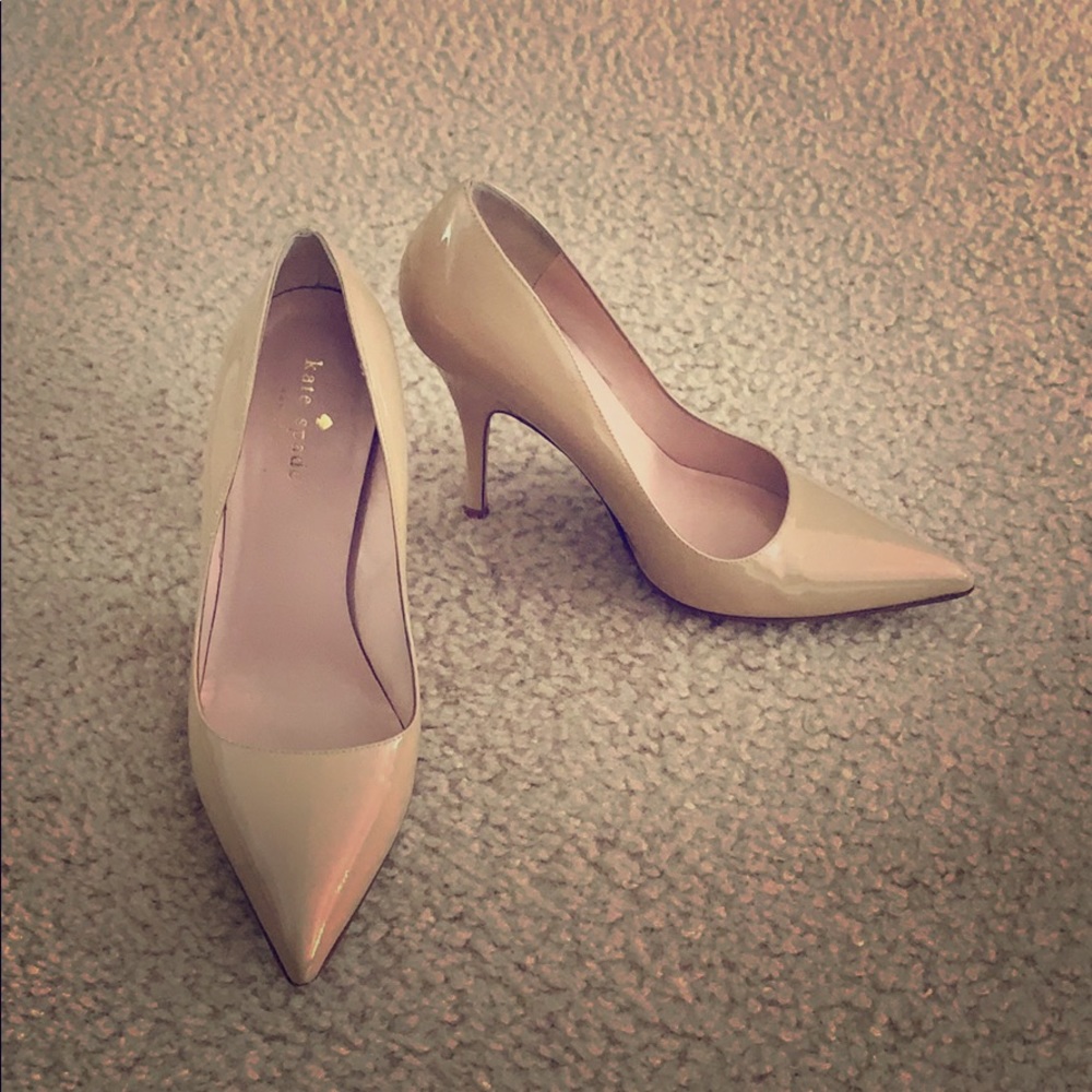 Kate Spade Licorice Pumps nude patent